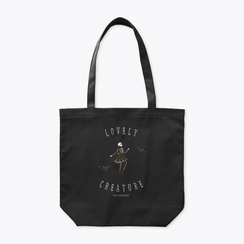 Lovely Creature All Black Tote