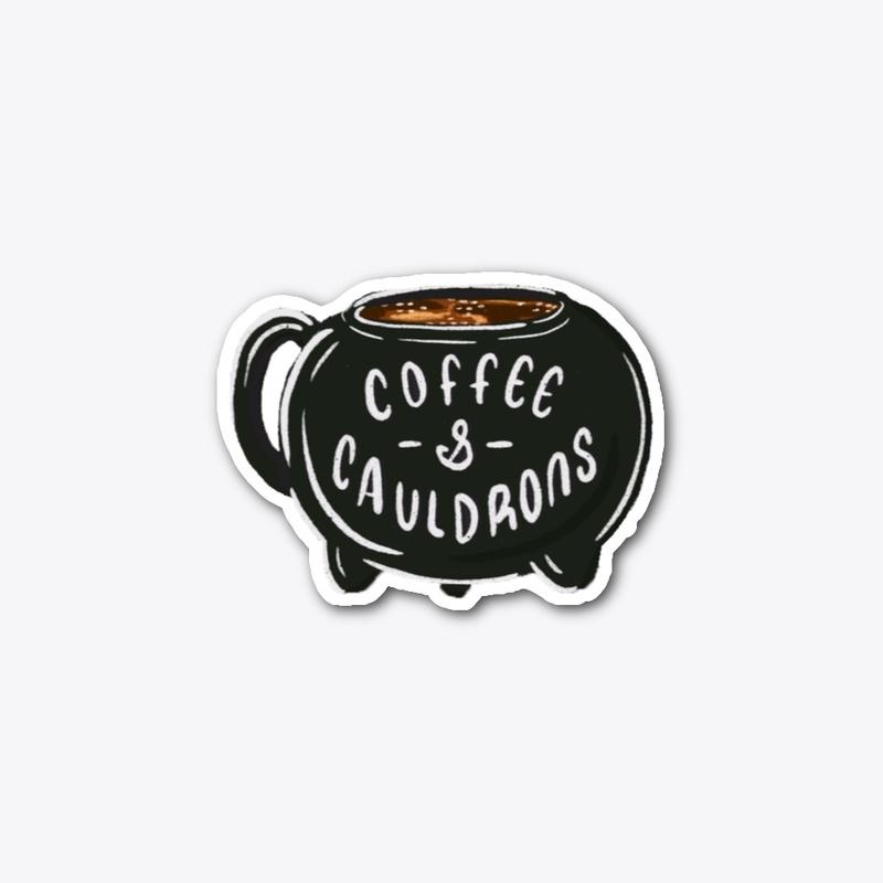 Coffee &amp; Cauldrons Sticker